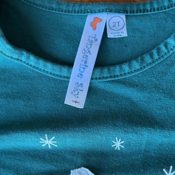 Santa Long Sleeve Ruffle Tee - Picture 5 of 5